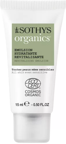 Organics revitalising emulsion / organikus hidratáló fluid 15 ml / MINI